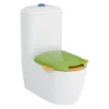 Vitra WC à poser sans bride Sento Kids Blanc + réservoir + abattant vert et jaune* Wc À Poser