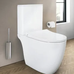 Vitra WC à poser sans bride Sento + abattant slim frein de chute blanc* Wc À Poser