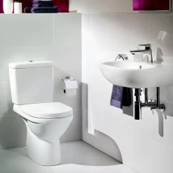 Villeroy & Boch WC à poser VILLEROY ET BOCH O.novo avec abattant frein de chute déclipsable + nettoyant Briochin* Wc À Poser