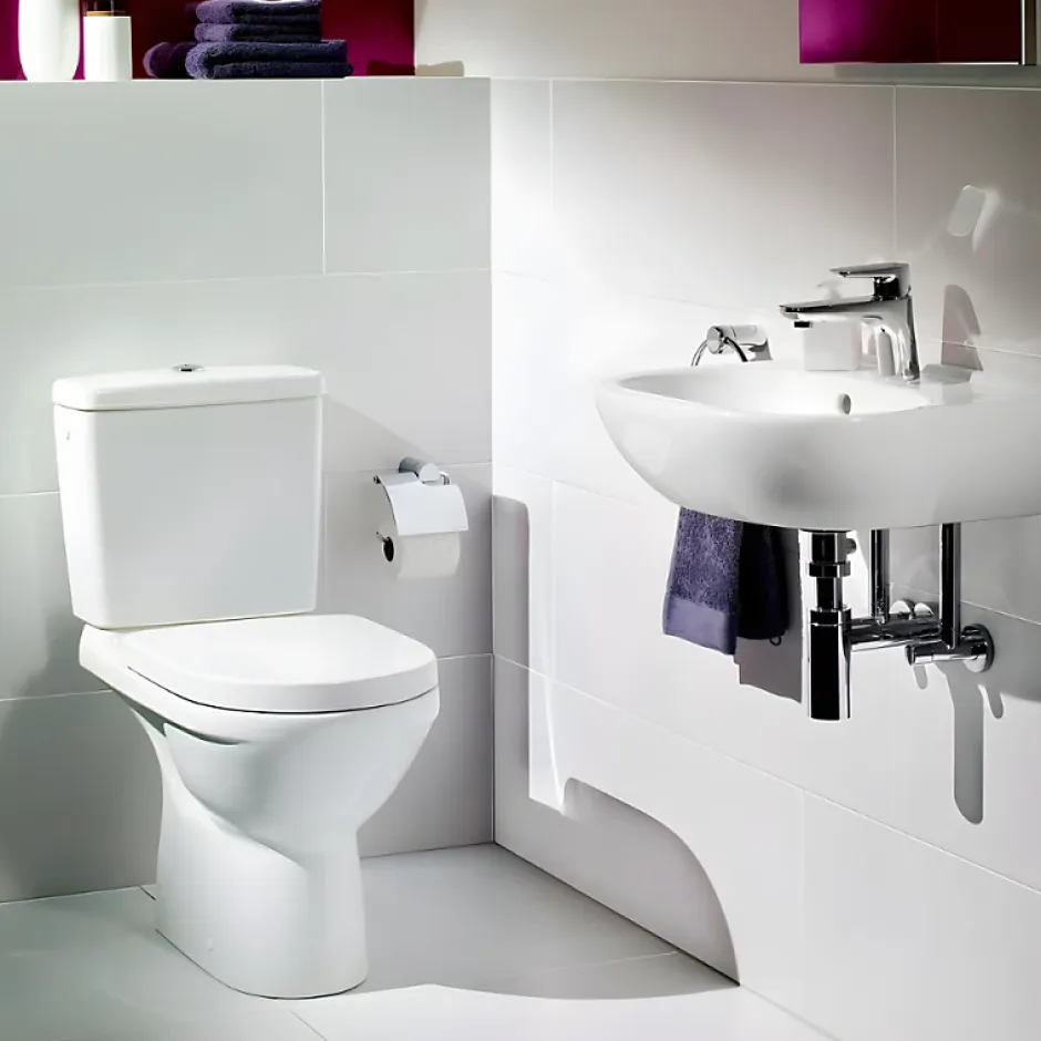 Villeroy & Boch WC à poser VILLEROY ET BOCH O.novo avec abattant frein de chute déclipsable + nettoyant Briochin* Wc À Poser