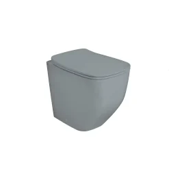 Kiamami Valentina Wc Affleurant En Céramique Gris Mat Sans Rebord* Wc À Poser