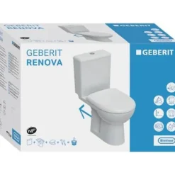 Geberit WC au sol sans bride SH Renova + abattant fermeture ralentie et déclipsable* Wc À Poser