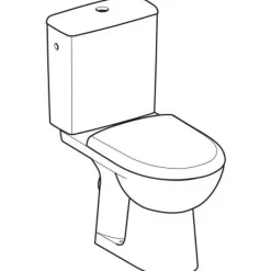Geberit WC au sol sans bride SH Renova + abattant fermeture ralentie et déclipsable* Wc À Poser