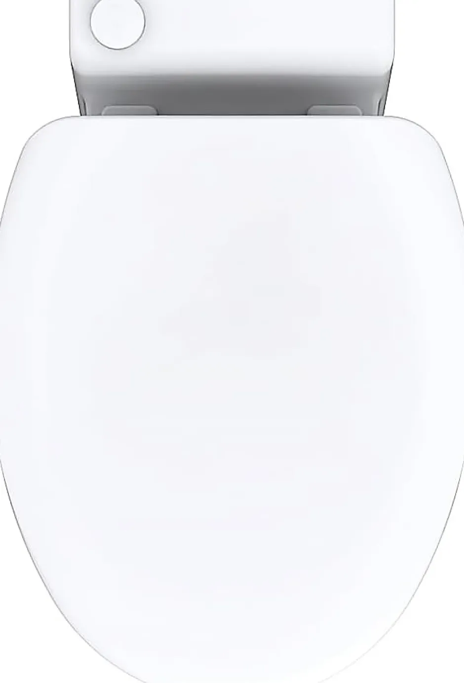 TurboFlush WC broyeur compact l.24,5 x H.47 x P.54,5 cm, blanc en céramique anticalcaire, 500W, double chasse et abattant antibactérien