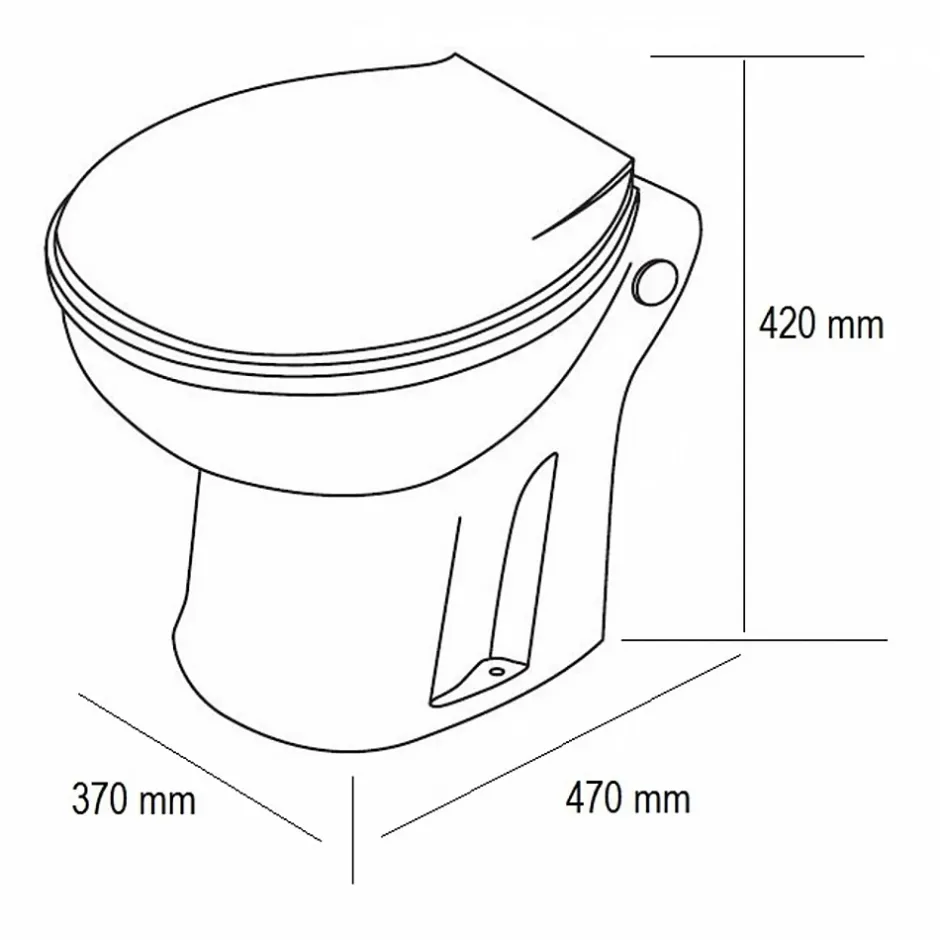 Concilio WC compact avec broyeur à pompe centrifuge intégrée - Fabrication Francaise* Wc Chimique Et Broyeur