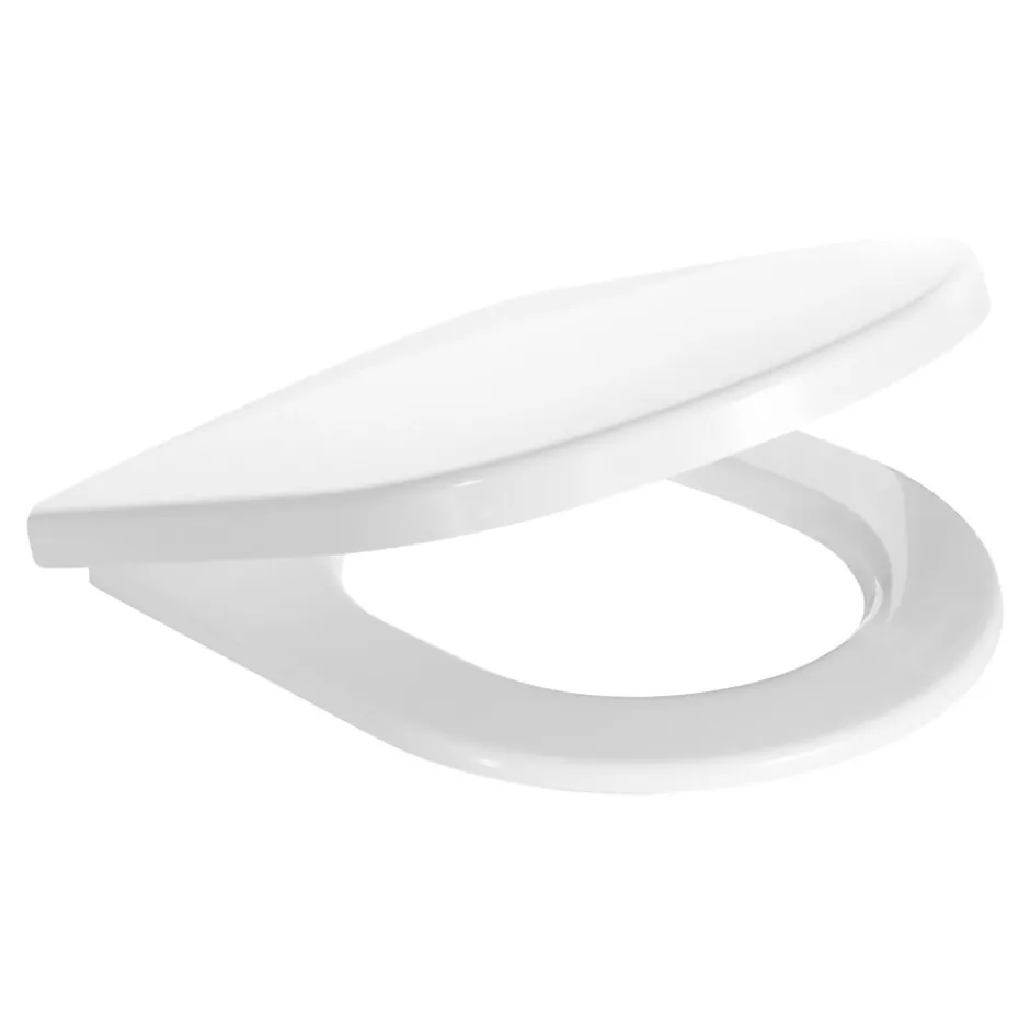 Schulte Wc Déclipsable - Avec Frein De Chute - Lunette Et Couvercle - Duroplast - Blanc