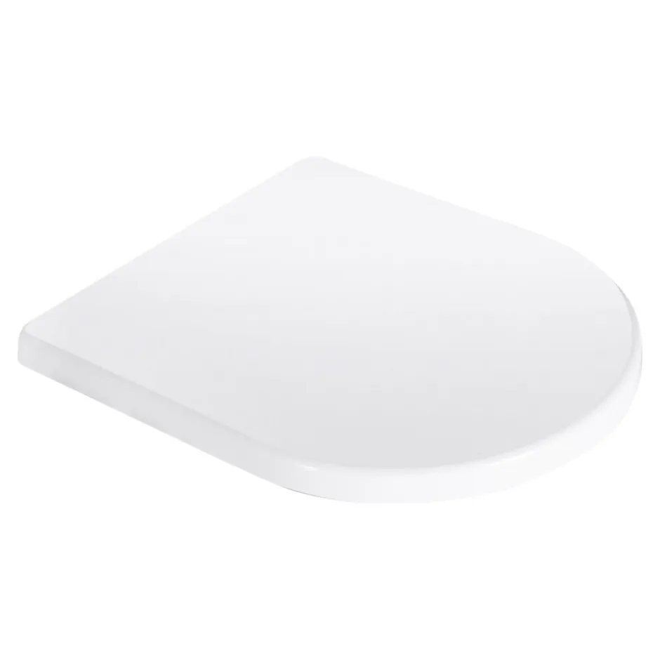 Schulte Wc Déclipsable - Avec Frein De Chute - Lunette Et Couvercle - Duroplast - Blanc