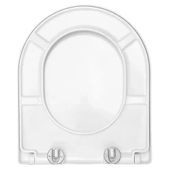 Schulte Wc Déclipsable - Avec Frein De Chute - Lunette Et Couvercle - Duroplast - Blanc