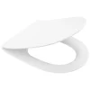 Schulte Wc Déclipsable -avec Frein De Chute - Lunette Et Couvercle - Duroplast - Blanc* Abattant Wc