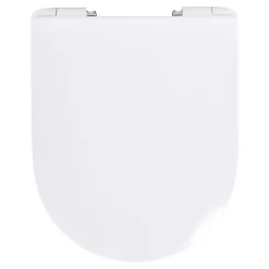 Schulte Wc Déclipsable -avec Frein De Chute - Lunette Et Couvercle - Duroplast - Blanc* Abattant Wc
