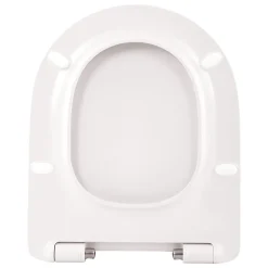 Schulte Wc Déclipsable -avec Frein De Chute - Lunette Et Couvercle - Duroplast - Blanc* Abattant Wc