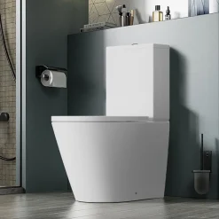 Dileci WC en Céramique Blanche à poser - Design moderne* Wc À Poser