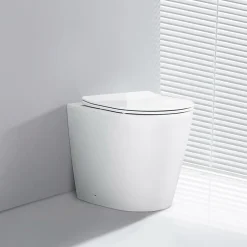 Rentside WC EN PORCELAINE WALL HUNG - SUR PIEDS BLANC* Wc À Poser