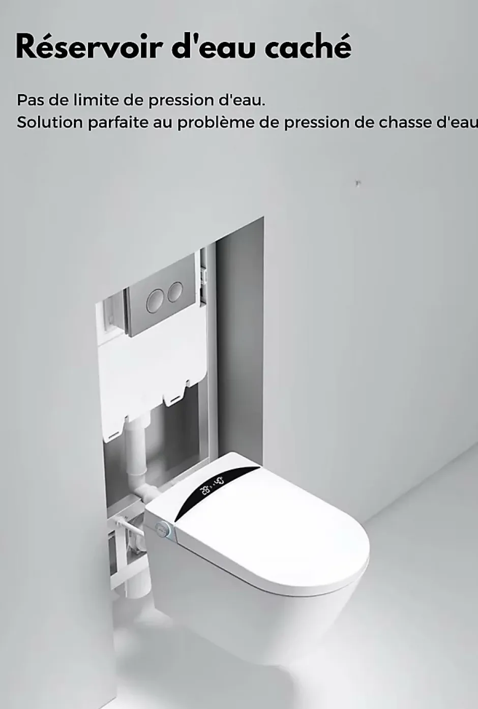 Rentside WC JAPONAIS EN CERAMIQUE - T31 WALL HUNG SUSPENDU