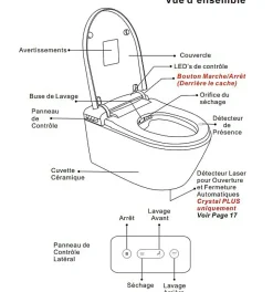 Toptoilet WC Japonais Suspendu CRYSTAL 2* Wc Japonais