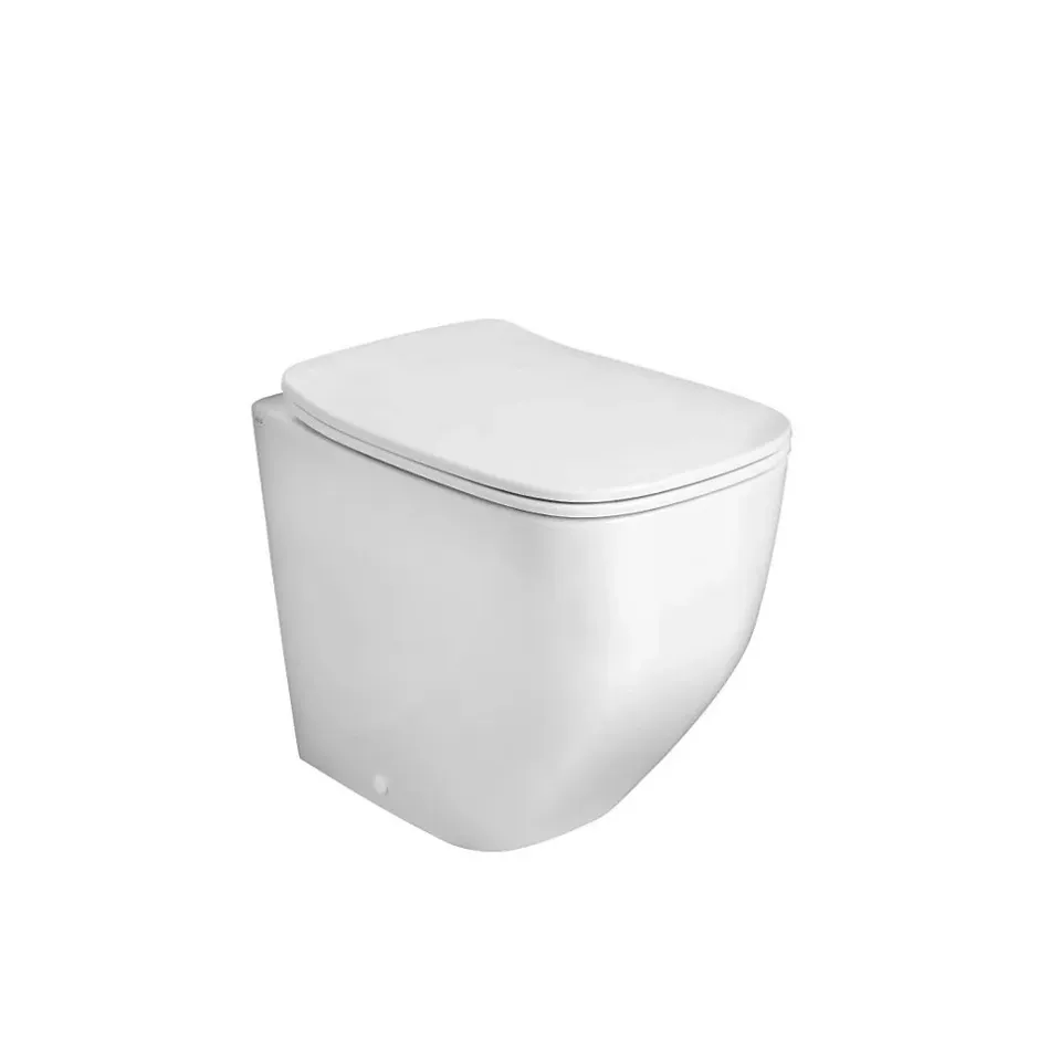 Kiamami Valentina Wc Sur Pied Encastré Blanc Poli Mozart