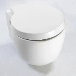 Rue Du Bain WC Suspendu Compact Avec Abattant Céramique Blanc - 50x41 cm - Charm