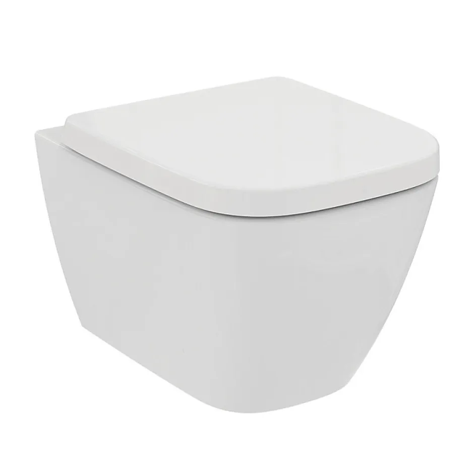 Ideal Standard WC suspendu compact sans bride I.Life S RimLS+ avec abattant frein de chute* Wc Suspendu