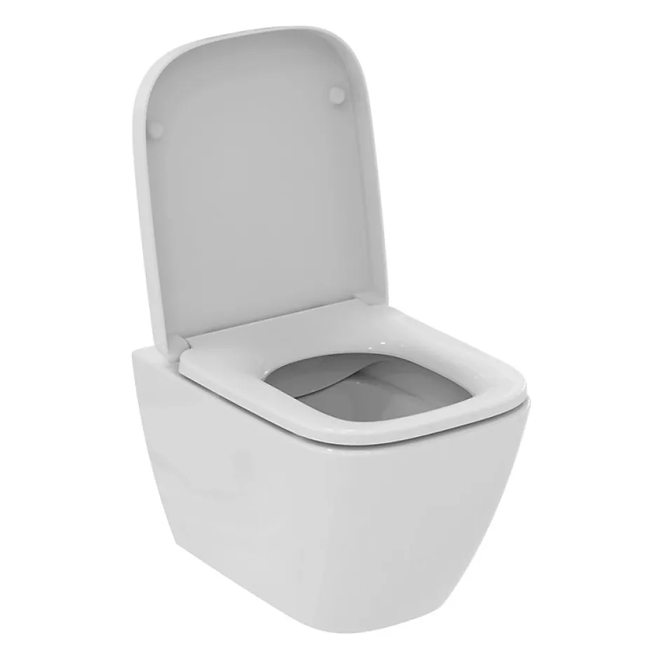 Ideal Standard WC suspendu compact sans bride I.Life S RimLS+ avec abattant frein de chute* Wc Suspendu