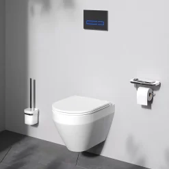 Am.Pm Europe WC suspendu céramique sans bride cuvette WC suspendu sans bord FlashClean abattant amov. frein chute softclose blanc AM.PM* Wc Suspendu