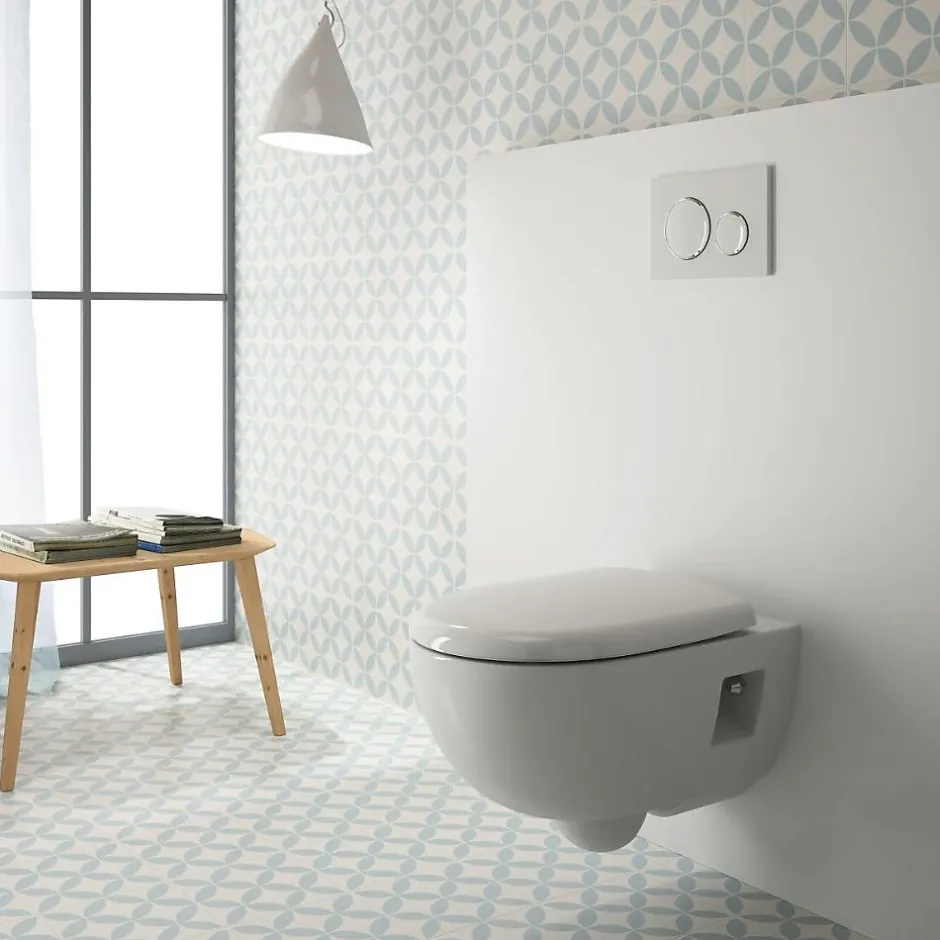 Geberit WC suspendu sans bride Renova, semi-caréné + abattant ralenti et déclipsable, Blanc* Wc Suspendu