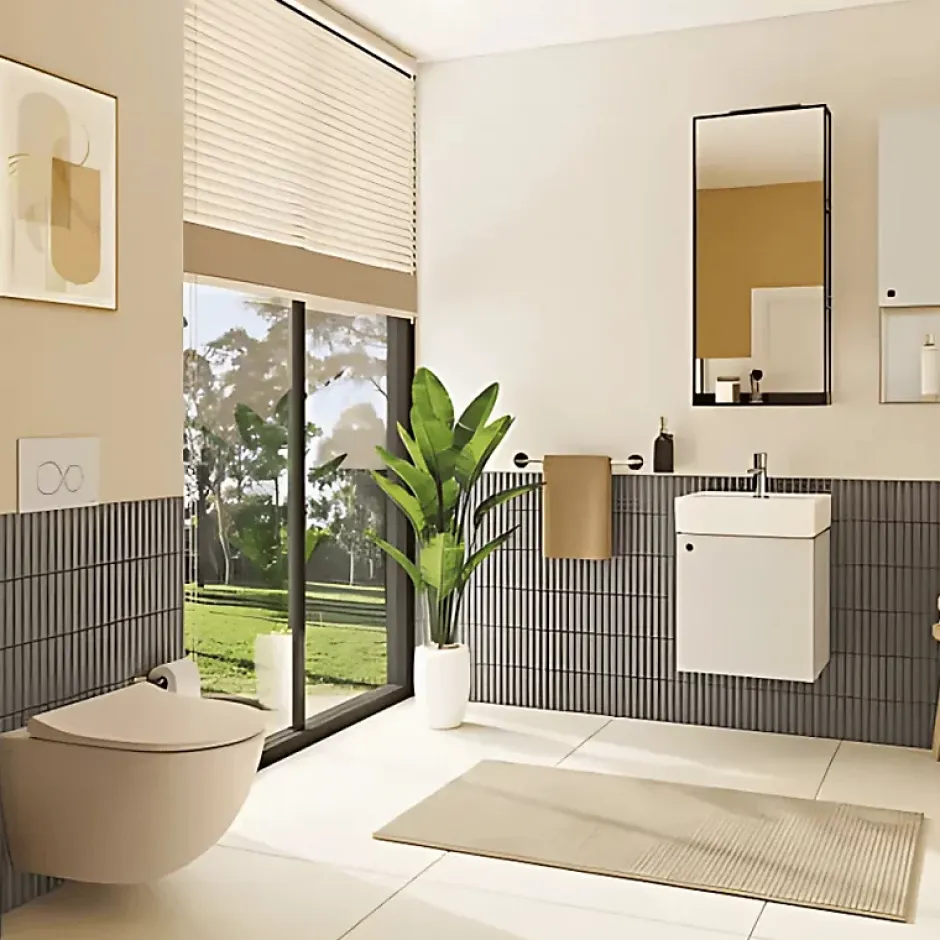 Vitra WC suspendu sans bride Sento lin + abattant