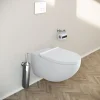 Duravit WC suspendu, Toilettes suspendues sans rebord avec abattant fermeture en douceur - 37,2x32x57,5cm - Blanc mat - DuraVento