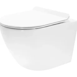 Badland WC Toilettes : cuvette blanche avec siège de toilette Slim Soft-Close* Wc Suspendu
