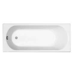 Kolo by Geberit 170x70 cm Ensemble baignoire Opal Plus universelle +Pare baignoire pliable, 2 volets chrome + pieds (XWP1270000-SETP2)