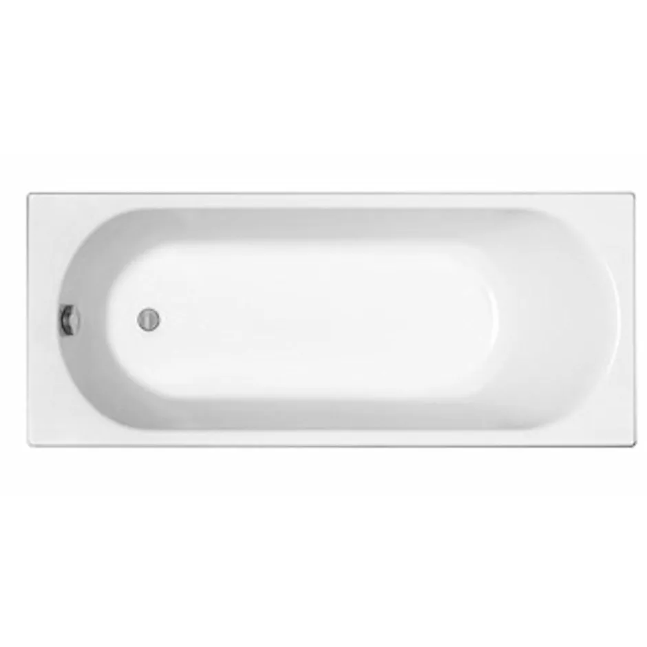 Kolo by Geberit 160x70 cm Ensemble baignoire Opal Plus universelle +Pare baignoire pliable, 2 volets chrome + pieds (XWP1260000-SETP2)* Baignoire Droite