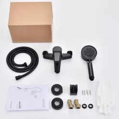 Homelody 2x Robinet Salle de Bain Haut Bec Pivotant Vasque Mitigeur de Lavabo Noir Mat Robinet en Inox SS304 pour Salle de Bain* Robinet Lavabo Et Vasque