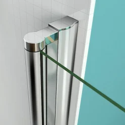 AICA Sanitaire 90x187cm Porte Pivotante Porte De Douche Paroi De Douche En Niche Verre Anticalcaire