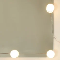 zmh Armoire à miroir avec LED blanc 90x31,5x62 cm* Meuble Wc