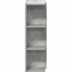 zmh Armoire à miroir de bain Gris béton 80x20,5x64 cm Aggloméré* Meuble Wc