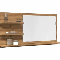 zmh Armoire à miroir de salle de bain chêne artisanal 90x11x45 cm* Meuble Wc