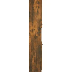 zmh Armoire de bain Chêne fumé 32x34x188,5 cm Bois d'ingénierie* Meuble Wc