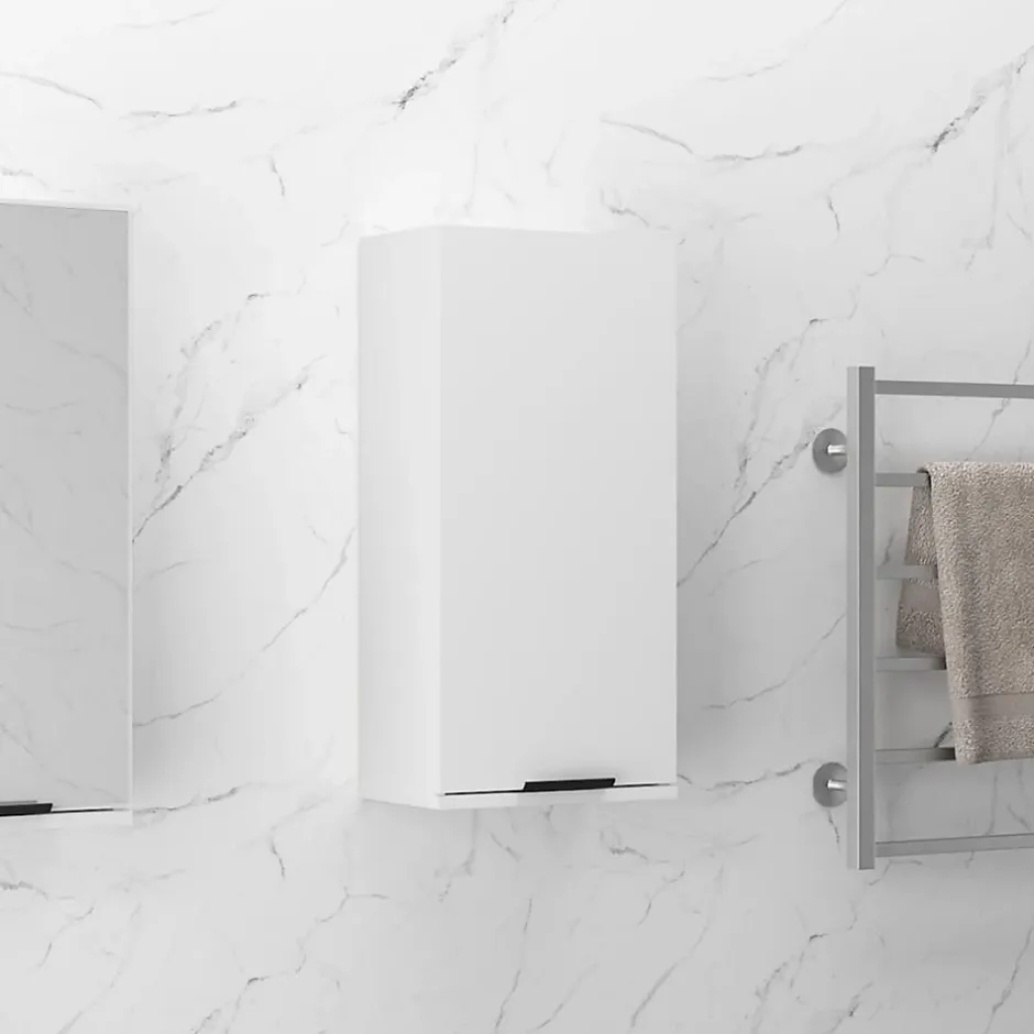 zmh Armoire de salle de bain murale Blanc 32x20x67 cm* Meuble Wc