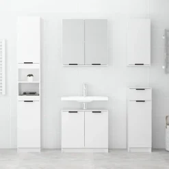 zmh Armoire de salle de bain murale Blanc 32x20x67 cm* Meuble Wc