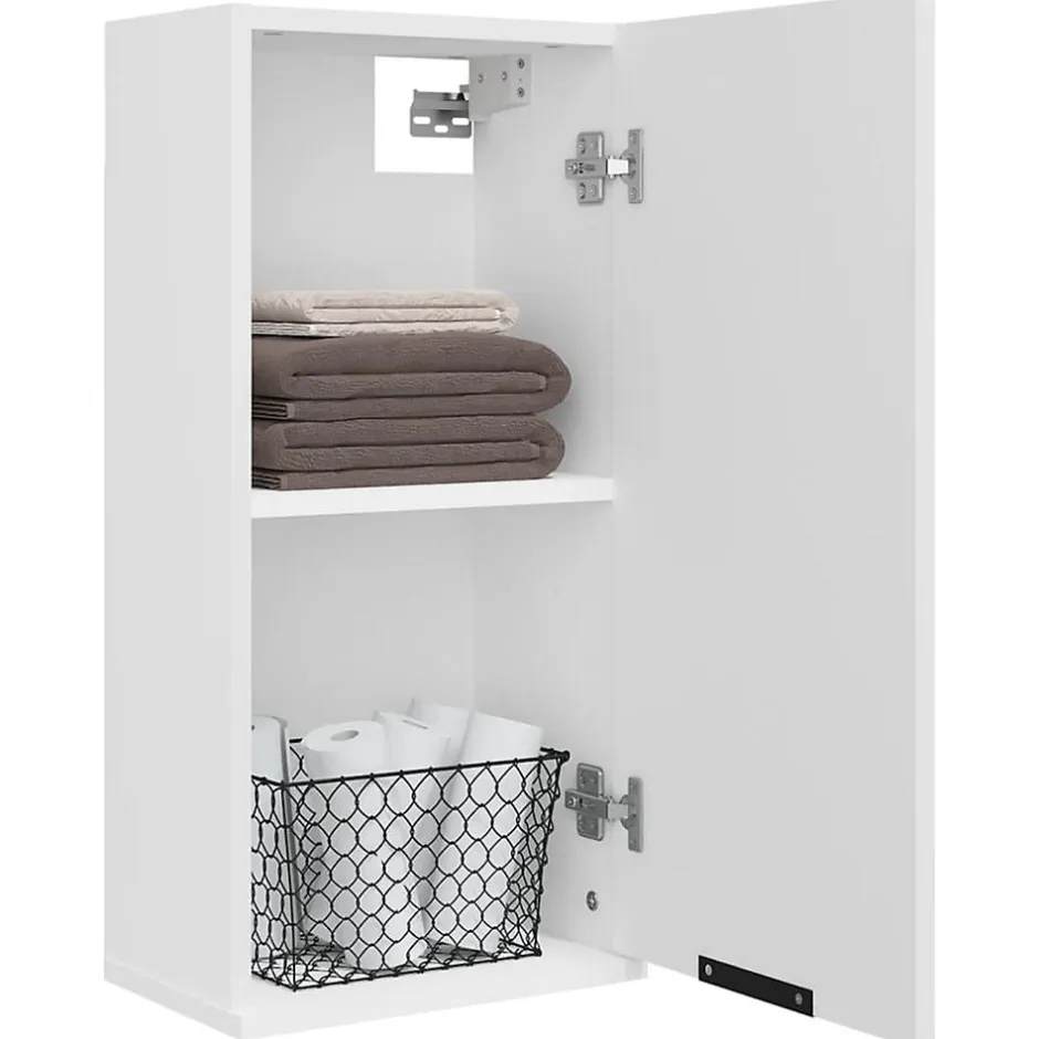 zmh Armoire de salle de bain murale Blanc 32x20x67 cm* Meuble Wc