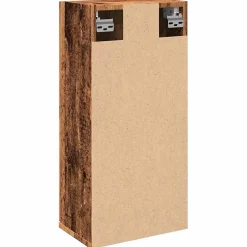 zmh Armoire de salle de bain murale vieux bois 32x20x67 cm* Meuble Wc