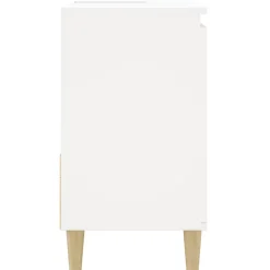 zmh Armoire de salle de bain blanc 65x33x60 cm bois d'ingénierie