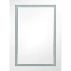 zmh Armoire de salle de bain à miroir LED 50x13x70 cm* Meuble Wc