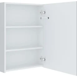 zmh Armoire de salle de bain à miroir LED 50x13x70 cm* Meuble Wc