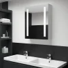 zmh Armoire de salle de bain à miroir LED 50x13x70 cm* Meuble Wc