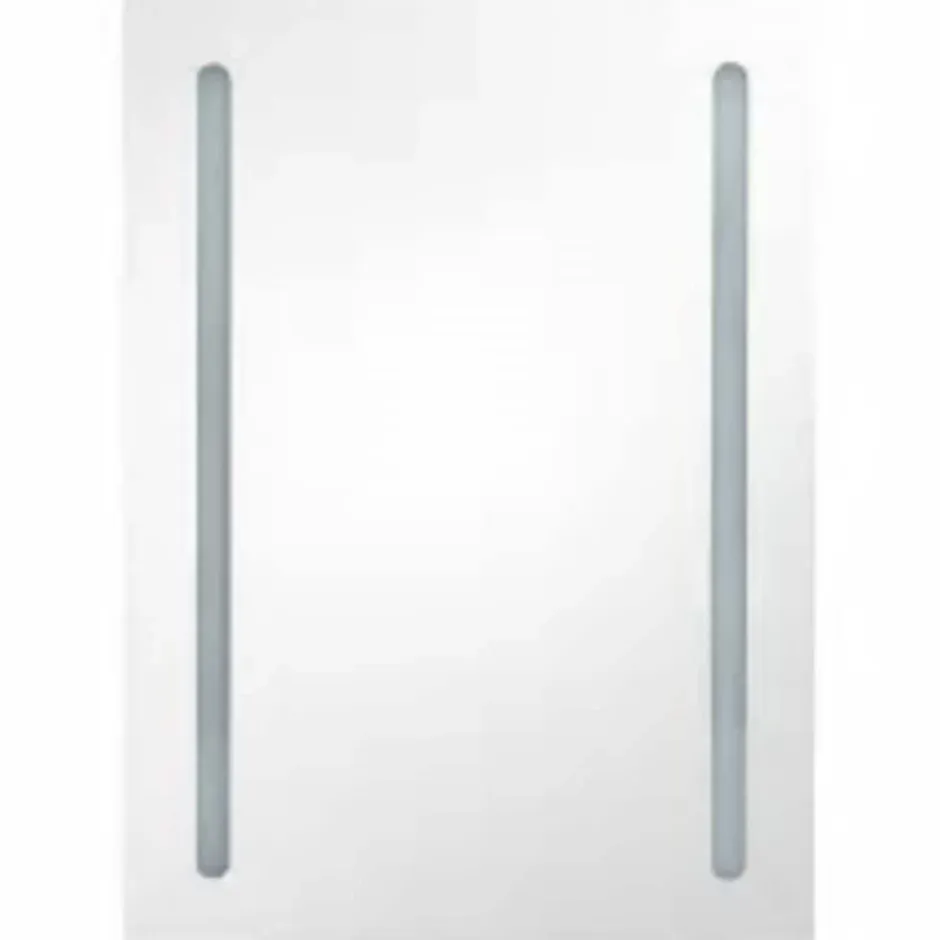 zmh Armoire de salle de bain à miroir LED 50x13x70 cm* Meuble Wc