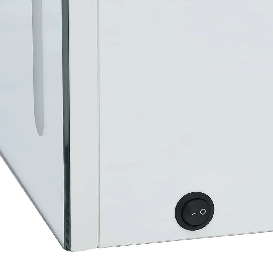 zmh Armoire de salle de bain à miroir LED 50x13x70 cm* Meuble Wc