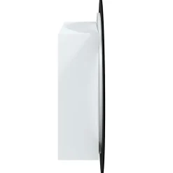 zmh Armoire de salle de bain miroir rond et LED Blanc 54x54x17,5 cm* Meuble Wc