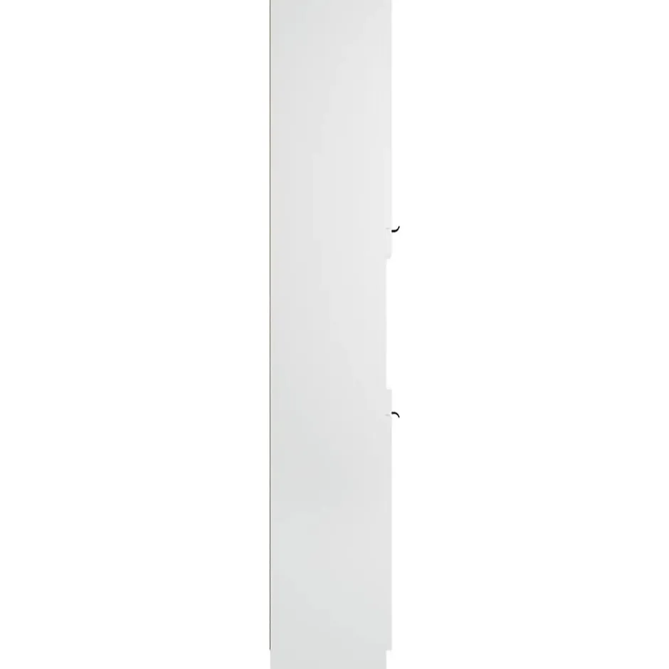 zmh Armoire de salle de bain blanc 32x34x188,5 cm bois d'ingénierie