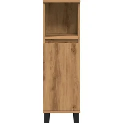 zmh Armoire de salle de bain chêne artisanal 30x30x100 cm