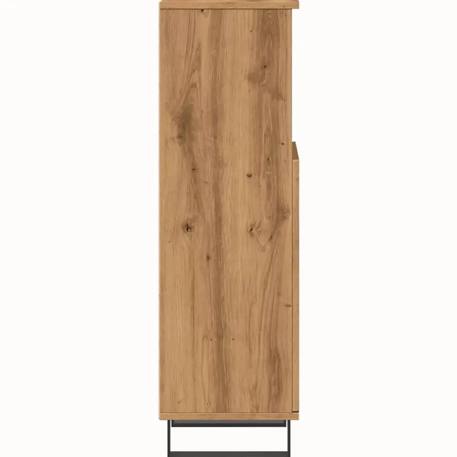 zmh Armoire de salle de bain chêne artisanal 30x30x100 cm